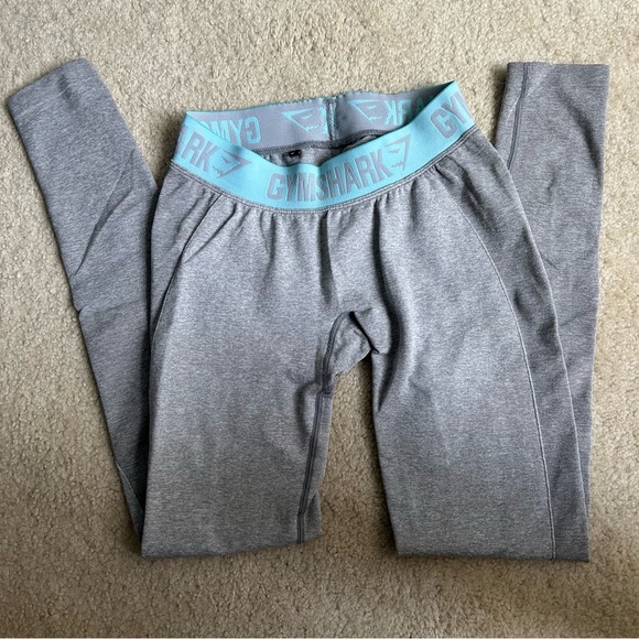 GYMSHARK Grey Flex Leggings - Picture 1 of 5